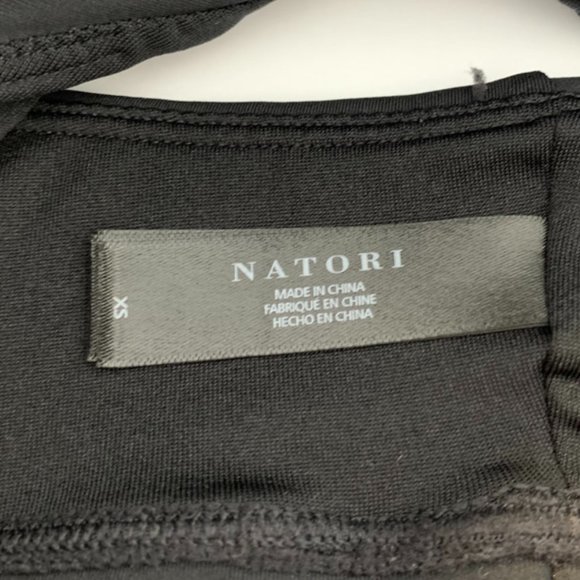 NWOT NATORI Black Impulse Racerback Sports Bra - Picture 6 of 13